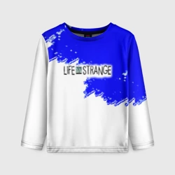 Детский лонгслив 3D Life Is Strange белые краски