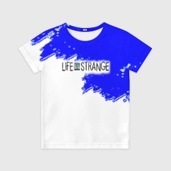 Детская футболка 3D Life Is Strange белые краски