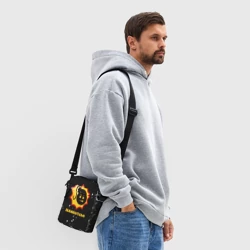 Сумка через плечо 3D Serious Sam белые краски всплеск - фото 2