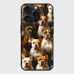 Чехол силиконовый для Apple iPhone 15 Pro матовый Бульдожья армия