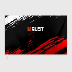 Флаг 3D RUST штрихи красок текстура