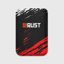 Картхолдер Magsafe магнитный RUST штрихи красок текстура