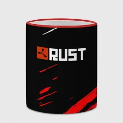 Кружка с полной запечаткой RUST штрихи красок текстура - фото 2