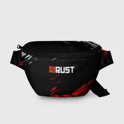 Поясная сумка 3D RUST штрихи красок текстура