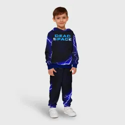 Детский костюм с толстовкой 3D Dead space storm blue - фото 2