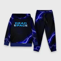 Детский костюм с толстовкой 3D Dead space storm blue