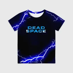 Детская футболка 3D Dead space storm blue