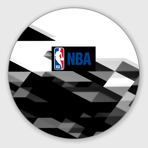 Круглый коврик для мышки NBA geometry black