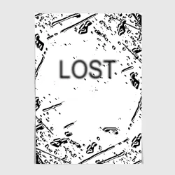Постер Lost брызги чёрных красок