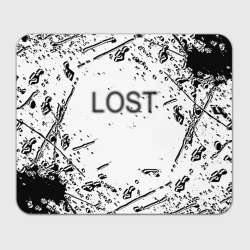 Прямоугольный коврик для мышки Lost брызги чёрных красок