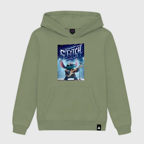Мужская толстовка хлопок Лидер рок группы Stitch - соло на гитаре