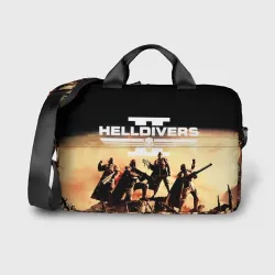 Сумка для ноутбука 3D Helldivers адские десантники