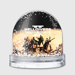 Игрушка Снежный шар Helldivers адские десантники