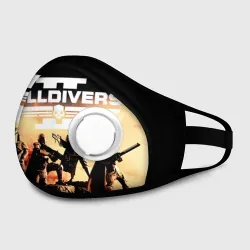 Маска из неопрена Helldivers адские десантники