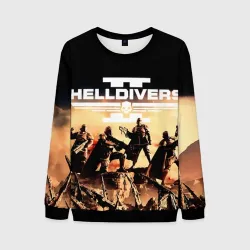 Мужской свитшот 3D Helldivers адские десантники