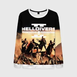 Мужской свитшот 3D Helldivers адские десантники