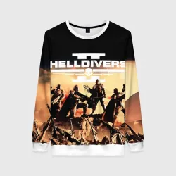 Женский свитшот 3D Helldivers адские десантники
