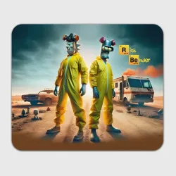 Прямоугольный коврик для мышки Rick Sanchez and Bender - Breaking Bad collab