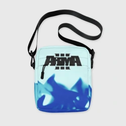 Сумка через плечо 3D ARMA 3 синий огонь