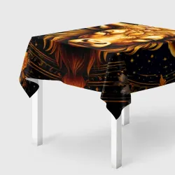 Скатерть 3D Золотой Телец: орнамент звёздных сфер