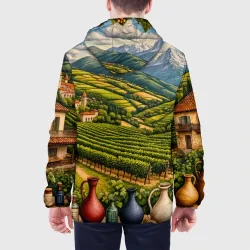Мужская куртка 3D Грузинская симфония виноградников - фото 5