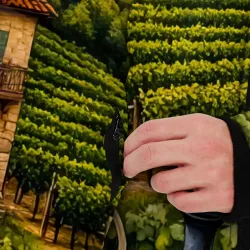 Мужская зимняя куртка 3D Грузинская симфония виноградников - фото 6