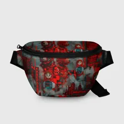 Поясная сумка 3D Киберпанк Россия