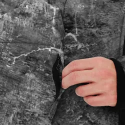 Мужская зимняя куртка 3D Абстракция - aged gray surface - фото 6