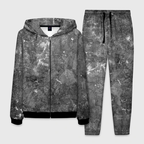 Мужской костюм 3D Абстракция - aged gray surface