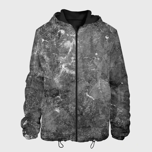 Мужская куртка 3D Абстракция - aged gray surface