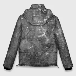 Мужская зимняя куртка 3D Абстракция - aged gray surface - фото 2