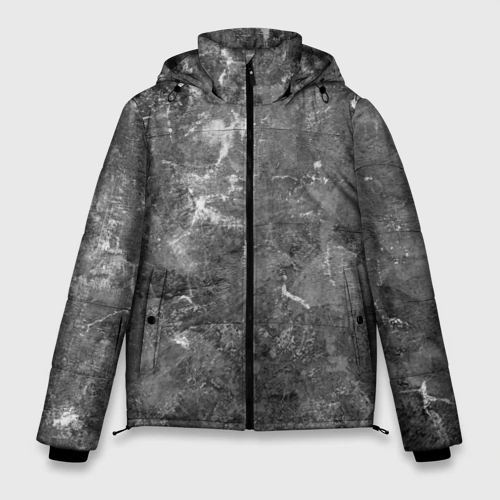 Мужская зимняя куртка 3D Абстракция - aged gray surface