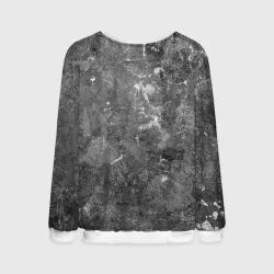Мужской свитшот 3D Абстракция - aged gray surface - фото 2