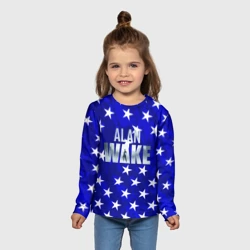 Детский лонгслив 3D Алан вейк звёзды текстура - фото 2