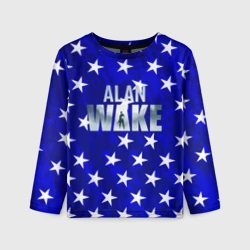 Детский лонгслив 3D Алан вейк звёзды текстура