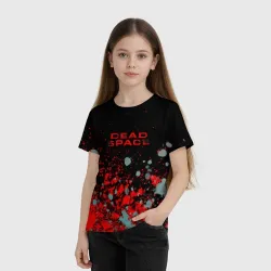 Детская футболка 3D Dead space краски всплеск - фото 2