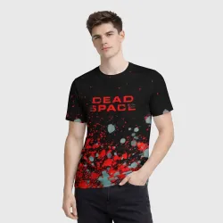 Мужская футболка 3D Dead space краски всплеск - фото 2