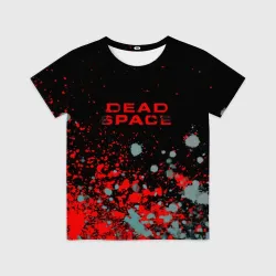 Детская футболка 3D Dead space краски всплеск