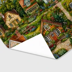 Бумага для упаковки 3D Сказочная дачая в цветах - фото 2