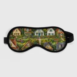 Маска для сна 3D Сказочная дачая в цветах