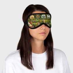 Маска для сна 3D Сказочная дачая в цветах - фото 2