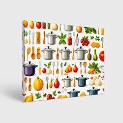 Холст прямоугольный Кулинарная мозаика