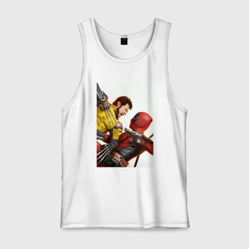Мужская майка хлопок Wolverine and Deadpool