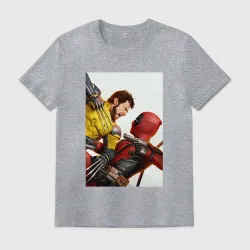 Мужская футболка хлопок Wolverine and Deadpool