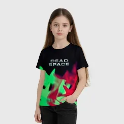 Детская футболка 3D Dead space огонь - фото 2