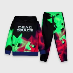 Детский костюм с толстовкой 3D Dead space огонь