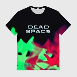Мужская футболка 3D Dead space огонь