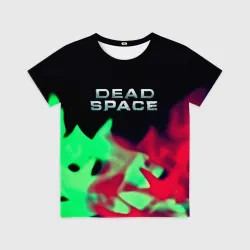 Детская футболка 3D Dead space огонь
