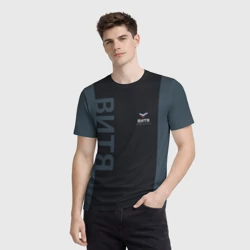 Мужская футболка 3D Витя лого спорт стиль - фото 2