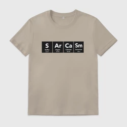 Мужская футболка хлопок Sarcasm Химические элементы